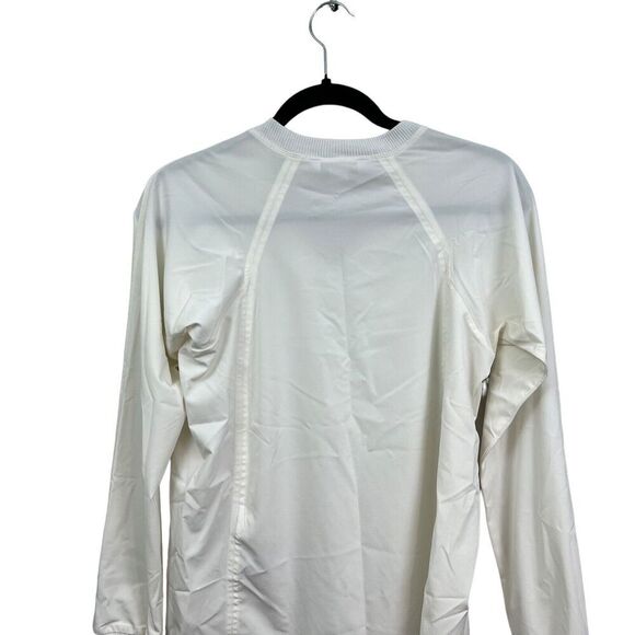 Athleta Womens Zephyr Top V Neck Stretch Quick Dry Long Sleeve Off White Sz XXS - Picture 5 of 5